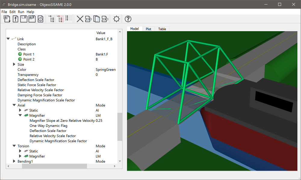 ObjexxSISAME Bridge Impact Model