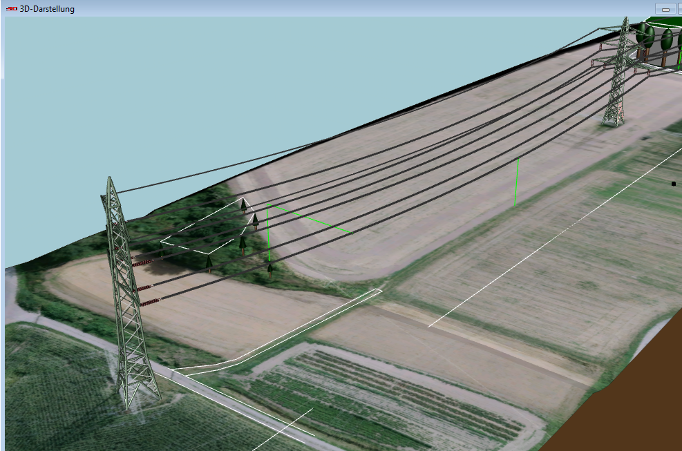 3d view with orthophoto